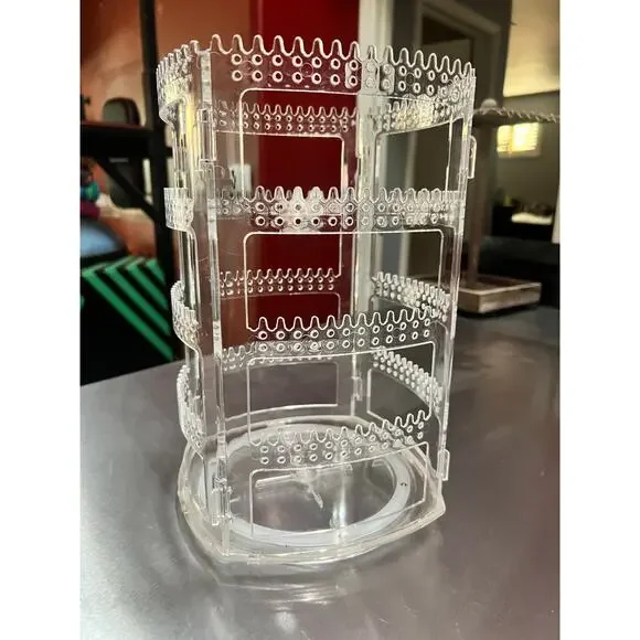 Tasybox 360 Earrings Acrylic Jewelry Storage Display 400 Holes 192 Grooves - Picture 4 of 6